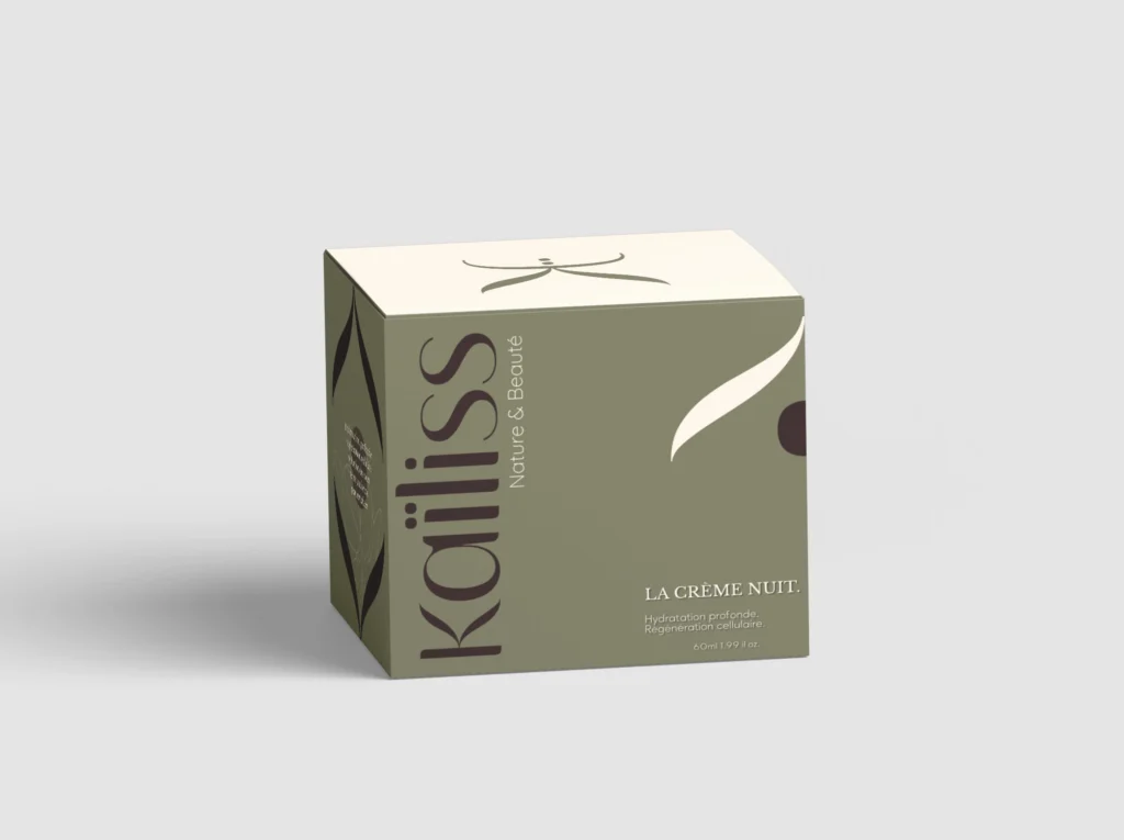 packaging creme nuit kailiss